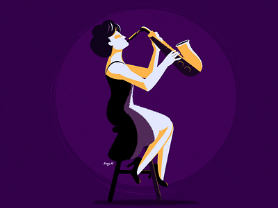 saxophone player @character @characterdesign @illustration @jazz @player @saxophone @study