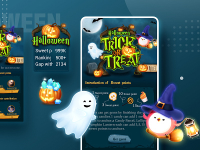 Halloween Activity Pages app branding design flat icon illustration ui web