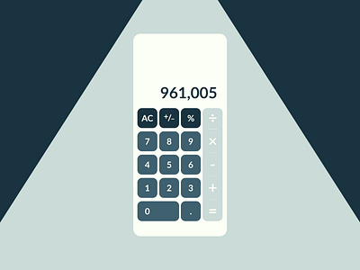 Calculator calculator dailyui dailyui004 design green illustration ui ux