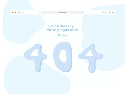 404 page 404 404page blobs dailylui008 dailyui design error errorpage illustration ui ux