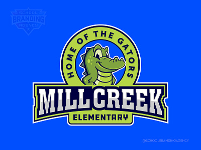 Millcreek Elementary Mascot Logo Design character design illustration logo mascot design school branding school logo school logo design school mascot school mascot design