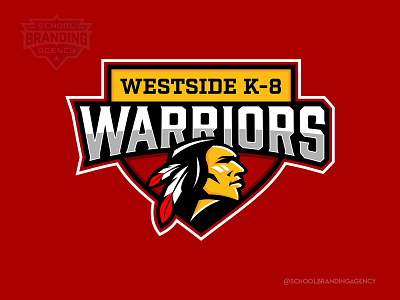 Westside K-8 School Mascot Logo Design logo mascot design school branding school logo school logo design school mascot school mascot design