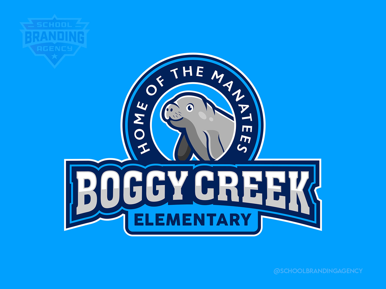 Boggy Creek Elementary School Mascot Logo Design by School Branding