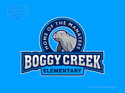 Boggy Creek Elementary School Mascot Logo Design character design school branding school logo school logo design school mascot school mascot design