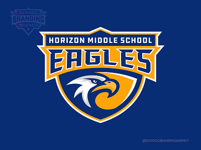Horizon Middle School Logo Design character design illustration mascot design school branding school logo school logo design school mascot school mascot design