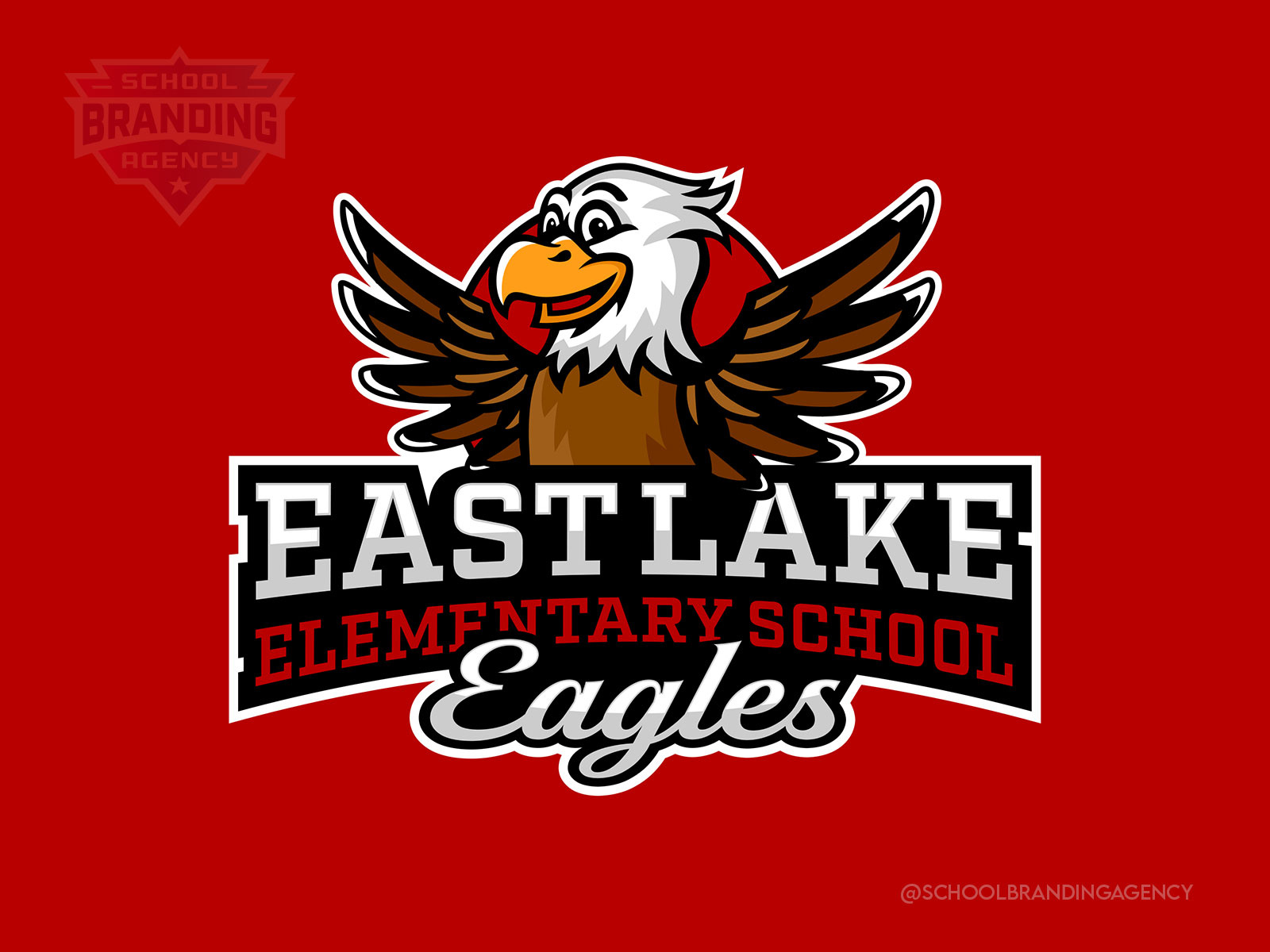 Eastlake Elementary School Mascot Logo Design by School Branding Agency ...