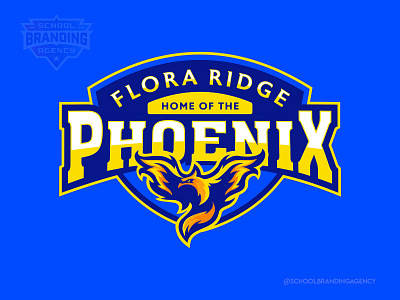 Flora Ridge School Mascot Logo Design