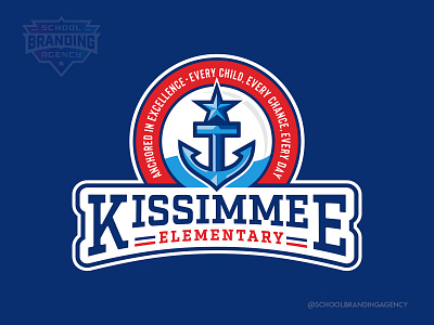 Kissimmee Elementary School Logo Design character design illustration logo mascot design school branding school logo school logo design school mascot school mascot design