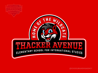 Thacker Avenue Elementary School Logo Design character design illustration logo mascot design school branding school logo school logo design school mascot school mascot design