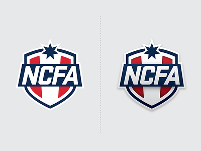 NCFA Graphic Logo college football fantasy sports football league logo ncfa