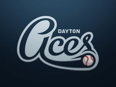 Aces Wordmark aces baseball dayton logolympiad script wordmark