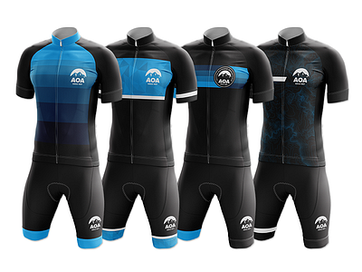 AOA Kit Mockups - Round 2 aoa cycling jersey kit mockup