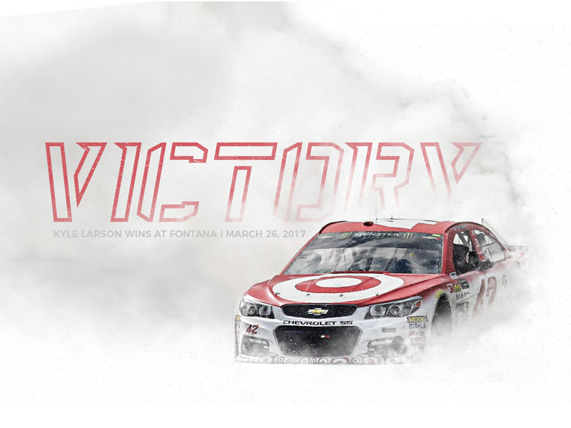 Kyle Larson | Sea Dog Demo stencil sports kyle larson nascar display font