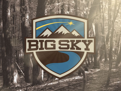 Big Sky big sky conference football sports logo