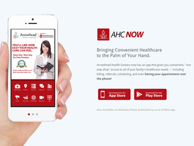 App Splash Page app health landing page web