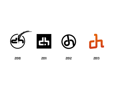 Logo Timeline Rebound personal logo progression timeline