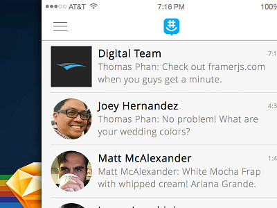 Sketching ariana grande avatars chat framer groupme ios messages sketch starbucks ui ux