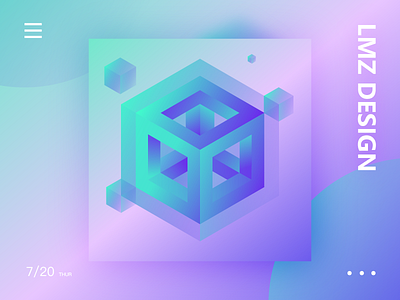 Magic Cube color cube illustrator light magic space
