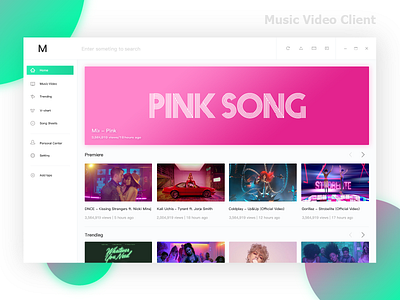Music Video Application app client music