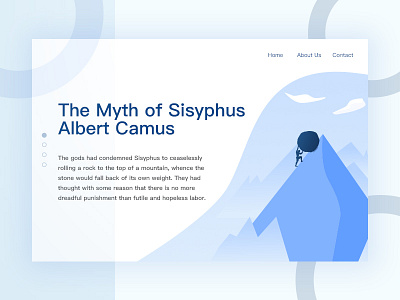 Sisyphus blue illustrator sisyphus ui