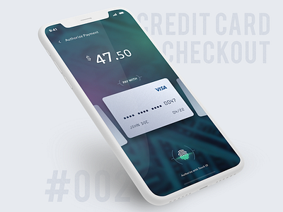 Credit Card Checkout apple pay checkout credit card dailyui fingerprint gateway mobile wallet payment touch id wallet