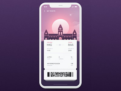 Boarding Pass airline boarding pass booking chennai city dailyui flight mobileui modern ticket travel urban