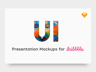 UI Presentation Template for Dribbble