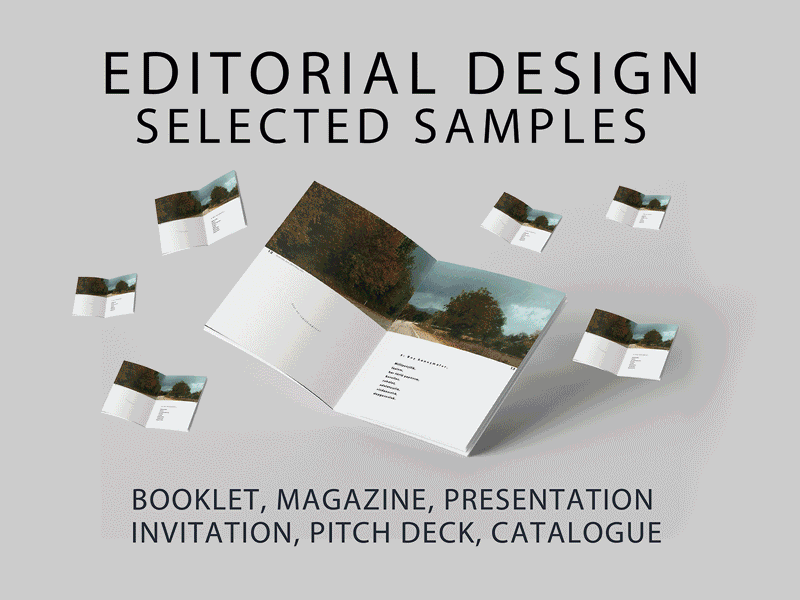 EDITORIAL DESIGNS COLLECTION VOL 1 / LAYOUTFOLIO book design booklet design branding editorial design editorial selection graphic design invitation design layout layoutfolio magazine pitch deck presentation design print