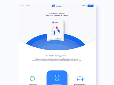 website landing page creative illustration landing page mayilsamy ui user experience ux ideation