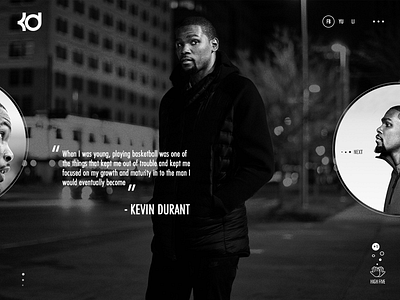 Kevin Durant allstars basketball durant golden state warriors inspiration landing page nba player sport ui usa ux