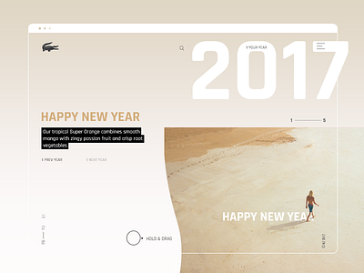happy new year web design christmas concept desert drag drop history landing page new year pantone sand ui ux web