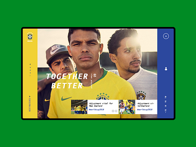 brazil football team website brazil color fifa football interface news soccer sport sport news ui ux world cup 2018