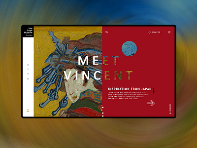 Vincent Van Gogh Museum art calendar color events museum painting redesign ticket ui ux van gogh vincent