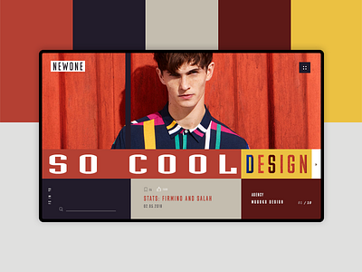 Web Design color design landingpage mondrian shapes slider transition ui ux webdesign