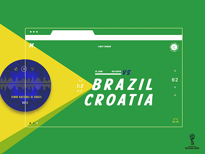 brazil football brazil champions croatia fifa football music app score sport ui ux vector world cup