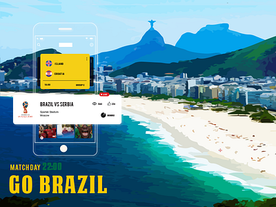 Brazil Football App UI elements