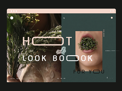 Hot Summer text effects app design fashin flower green summer text effects typography ui ux web