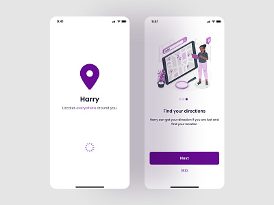 A Location Tracking App UI