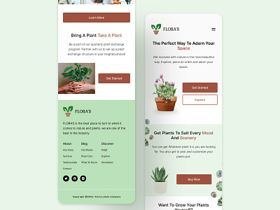 Landing page design