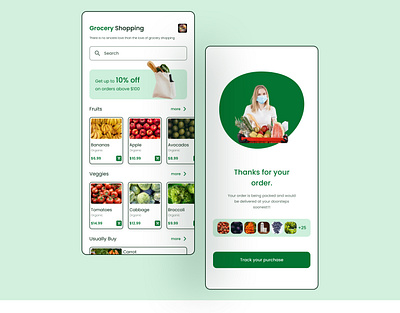 Grocery App design UI 🚀😊 dailyui dailyux design tech ui uidesign ux