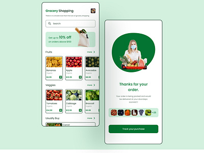 Grocery App design UI 🚀😊