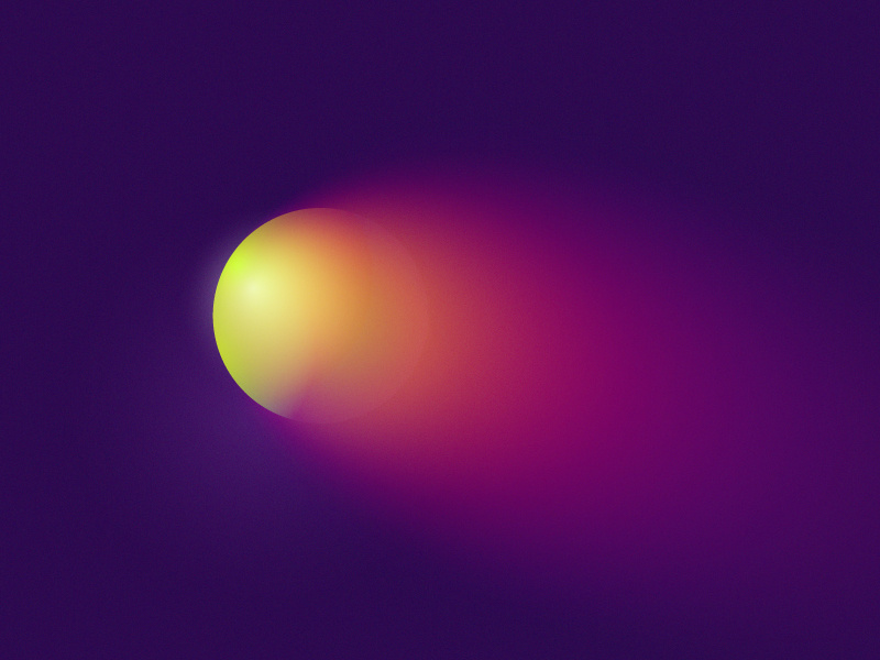 Earthbound glow gradient comet meteor planet space