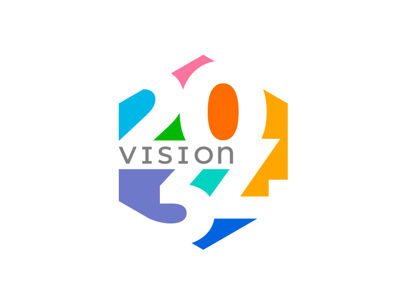 Vision 2034 Logo animated football gif goa india logo soccer sports