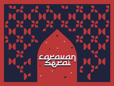 Caravanserai - 1 caravanserai event france islamic art logo pattern refugees