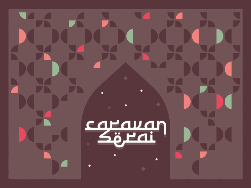 Caravanserai - 2 paris france pattern design caravan caravanserai refugees event islamicart pattern