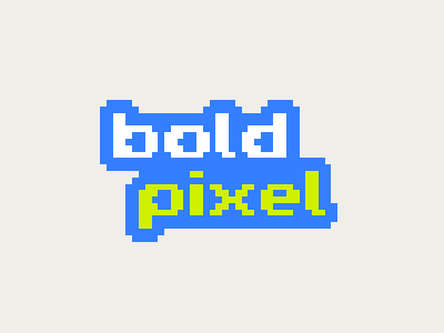 Bold Pixel Logo blocks bold design gamedev logo logo 2d pixel pixel art pixelart pixels