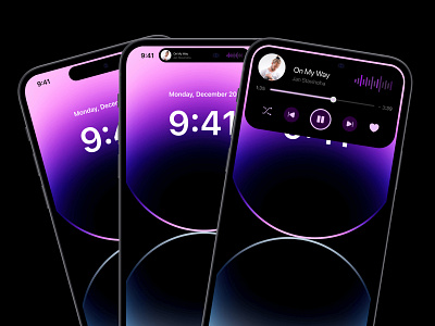 Dynamic Island #DailyUI dynamicisland figma music app ui ui design ux