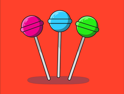 Lolly Pop adobe design flatdrawing flaticon graphic design icon illustration illustrator lollypop ui