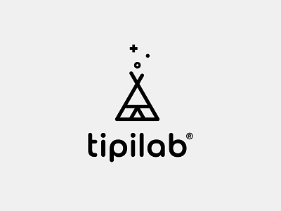 Tipilab design studio brand brand identity branding clean conscious conscious design design icon lab logo mindfulness studio teepee tipi tipilab vector
