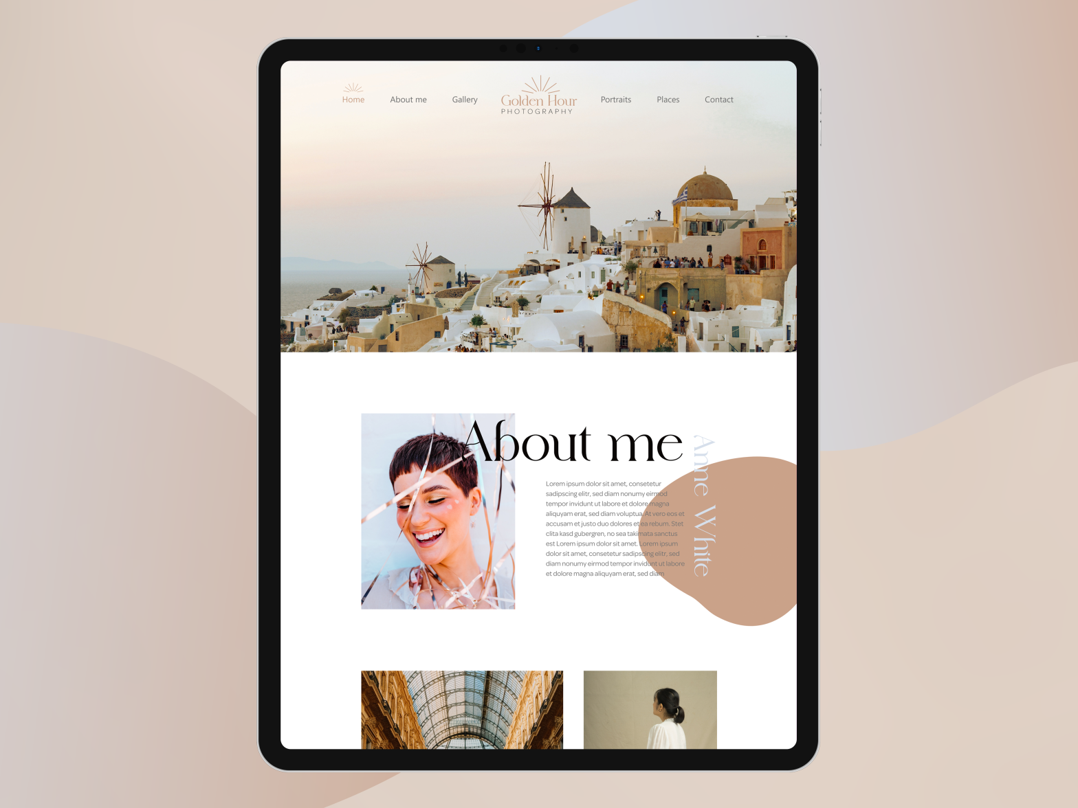Photographer portfolio (website, iPad Pro) by Serban Elian Neghea on ...